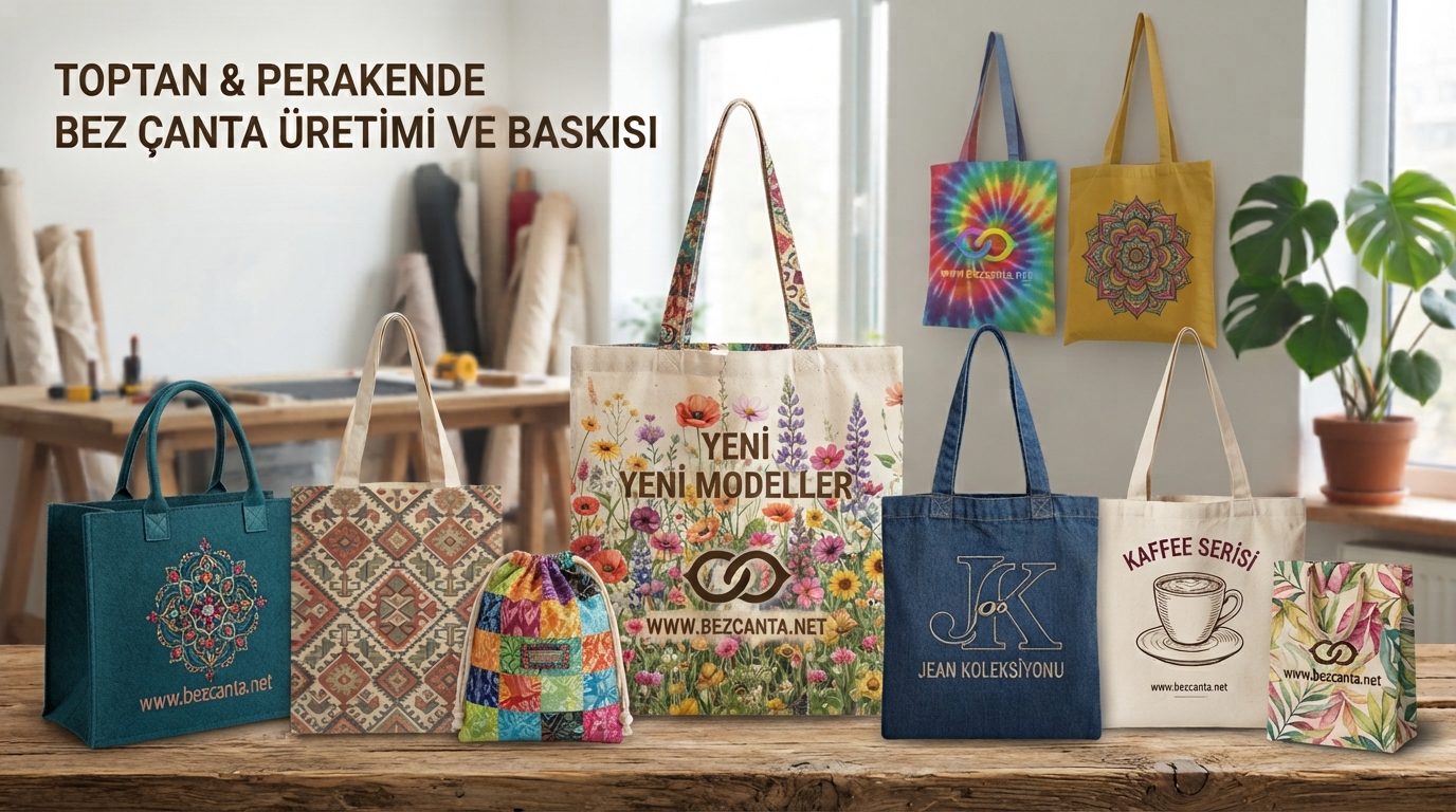 Yeni Sezon Renkli Bez Çantalar